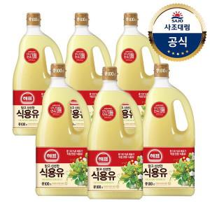 해표 콩기름 1.8L x6병 (+사조프리미엄참치액550ml 1개 증정)