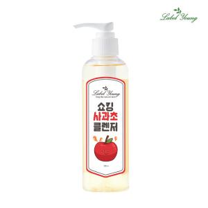 [라벨영]쇼킹사과초클렌저 200ml 1개/유분+피지+노폐물케어/약산성클렌징/문제성 피부전용