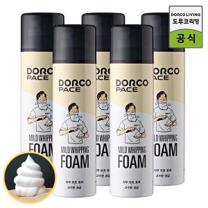 도루코 페이스 대용량 마일드 휘핑 쉐이빙폼 250ml 5개