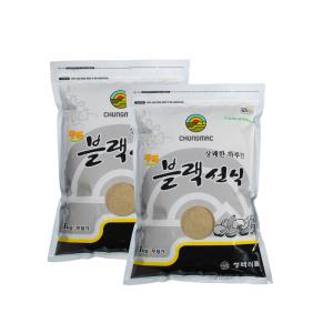 블랙선식 1kg 2개, 선식 대용식 검은콩 검은쌀 블랙푸드 청맥식품