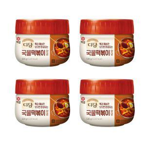 CJ 다담 국물떡볶이양념 530G 4개 (원산지_상세설명에 표시)