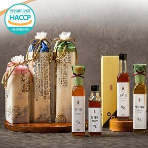 [웰굿]국산 저온압착 들기름 단품 선물세트 1호(170ml)(+한지포장,손잡이)