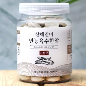 산해진미 100% 국내산 만능 육수한알 3.5g x 90알 코인 동전 고체 멸치육수 조미료