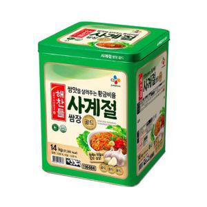 해찬들 사계절쌈장 골드 14kg (원산지_상세설명에 표시)