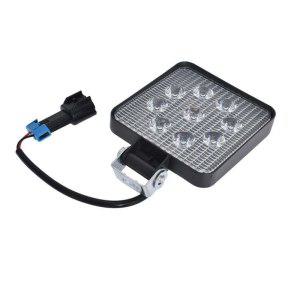 차량용 LED 스포트라이트, 9LED 27W, 12V, 24V, 사각형 자동차 트럭, 오프로드 미니 LED 바, 오프로드 액세