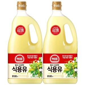 사조해표 식용유콩기름 1.8L 2개