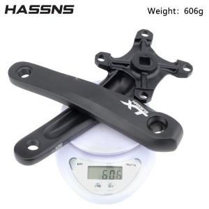 HASSNS XT 크랭크셋 자전거 스퀘어 팁, Mtb 104 Bcd 산악 커넥팅 로드, 170mm, 32 T, 34 36 38 40 42T