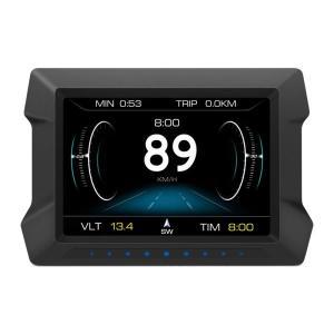 차량용 HUD OBD2 GPS 헤드업 디스플레이 속도계 경사 틸트 계량기 과속 저전압 경보 포함 P22