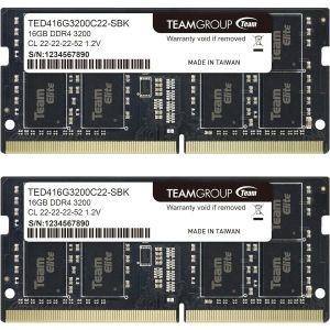 TEAMGROUP ELITE DDR4 32GB Kit (2 x 16GB) 3200MHz (2933MHz 2666MHz) PC4-25600 CL22 Unbuffered Non-ECC