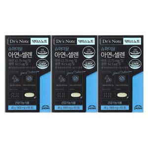 팔레오 닥터스노트 슈퍼이뮨 아연n셀렌 800mg x 60정 3개 / 써클