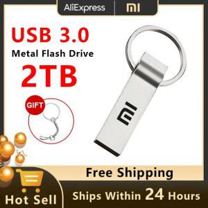 샤오미 미니 펜 드라이브 USB 3 0 플래시 휴대용 방수 U 디스크 고속 데이터 변속기 금속 메모리 2TB 1TB