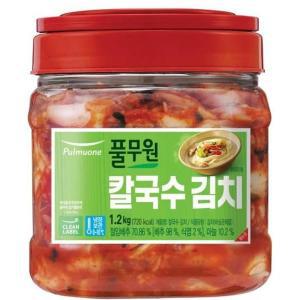 풀무원 비상식량 가성비 주부 캠핑 칼국수 김치 PET 1.2kg 집밥 밥반찬 자취 혼밥 즉석밥 한끼 야식