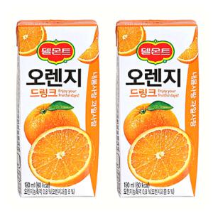 트레비 델몬트 오렌지 드링크 190ml x 24개