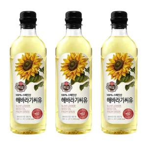 해바라기씨유 900ml 3개