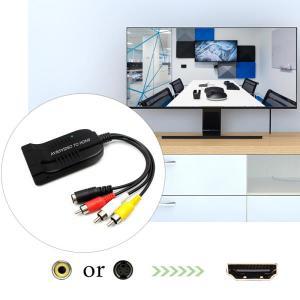 RCA S-비디오-HDMI 비디오 어댑터 변환기 HDTV 케이블 RCA/AV-HDMI