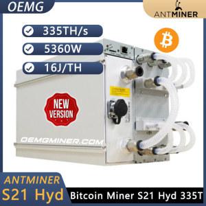 AY buy 6 비트메인 ASIC 비트코인 채굴 앤트마이너, S21 하이브리드 335T 5360W BTC 채굴기, 3 개 무료 신제품