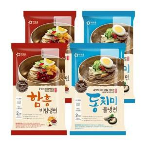 (NEW) CJ 물냉면 908G+함흥비빔냉면 474.4G (4인분X3봉)_GRS