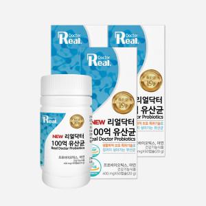 (리얼닥터) 100억 유산균 400mg x 50캡슐 3개 (150일분)