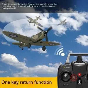 Eachine Spitfire Rc 비행기 U 턴 곡예 날개 6 축 자이로 원 키 미니 Rtf 모델 생일 선물 2.4ghz Epp 400mm