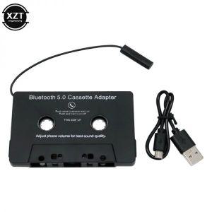 카세트 카팩 테이프 차량용 블루투스 오디오 어댑터 MP3 SBC 스테레오 AUX 옥스 스마트폰 범용 자동차 5.0