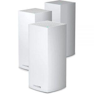 Linksys Velop WiFi 6 라우터 홈 메시 시스템 트라이밴드 8100제곱피트 커버리지 120개 이상의 장치 최대