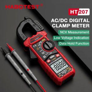 클램프 미터 후크 메타 테스터기 HABOTEST HT207 AC DC 디지털 계량기 멀티미터 핀자 전류계 True RMSTrue