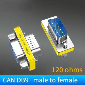 케이블 DB9 Male To Female CAN 네트워크 터미널 저항, RS485 내장 120 Ohm 직렬 포트 DB9P 어댑터와 호환