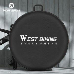 자전거 캐링백 WEST BIKING 휠셋 가방 케이스 26 인치 27.5인치 700C 29 MTB 휠 세트 내구성 캐리 백 파우