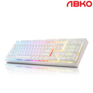 앱코 HACKER K995P V3 45g 무접점 RGB PBT 완전방수 프리미엄 무접점키보드 화이트