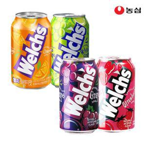 웰치스 355ml x 24개입/포도/청포도/딸기/오렌지/탄산