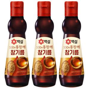 백설 100% 통참깨 참기름 320ml x 3개