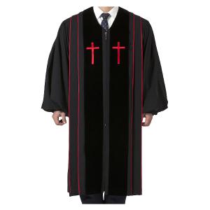 고급 목회자 가운 E형 동복 목사 임직 pastor gown 주문제작