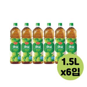 건강한맛 델몬트 매실주스 음료수 1.5L 6개 과즙음료