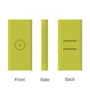 샤오미 보조배터리 3 용 실리콘 보호대 케이스 커버 듀얼 USB 포트 스킨 쉘 슬리브 모델 WPB15ZM 10000 mAh