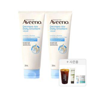 아비노 NEW 더멕사 아토 바디크림, 200ml, 2개 + 증정(데일리 모이스처 로션, 71ml, 1개 + 더멕사 아토 크림, 15ml, 1개 + 오트 젤 모이스처라이저 6ml, 1개) + 컴포즈 아이스아메리카노, 1개