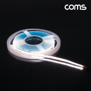 Coms LED 줄조명 슬림형. DC 12V. DC전원. 초고휘도 LED바 5M. White. DIY 램프. 다용도 리폼 기판 교체LED