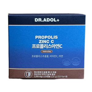 닥터아돌 프로폴리스 아연C 1000mg 120캡슐 x1개 /stm