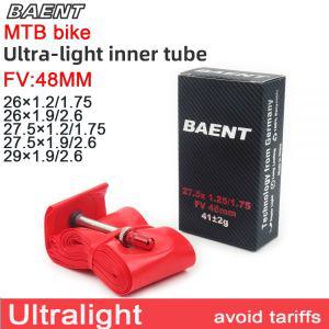 tpu튜브 Baent TPU 초경량 MTB 산악 자전거 타이어 FV 프렌치 밸브 48mm 1.26-1.75 1.9-2.7 내부 튜브 26/2