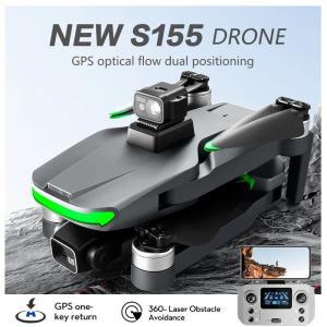 S155 Pro GPS 드론 5G FPV 브러시리스 모터, GPS 리턴 4K HD 듀얼 카메라, 360 ° 레이저 장애물 회피 RC