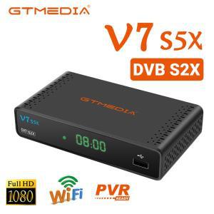 GTMEDIA V7 S5X USB 와이파이 포함 DVB-S S2 풀 HD 1080P PVR 레디 지지대 4G 3G 동글 위성 리시버