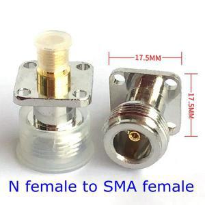 L16 N-SMA 수 암 4 홀 플랜지 커넥터, N 타입 섀시 패널 마운트 소켓, 신제품 황동