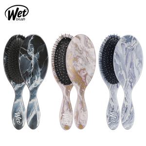 Wet brush 오리지널 디탱글러 메탈릭 마블 헤어 드라이 브러쉬 극손상모 두피 마사지 머리 빗