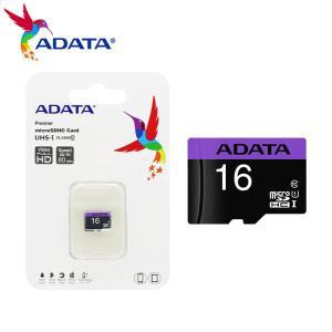 100% 오리지널 ADATA 메모리 카드, 최대 80 MB/s 읽기 속도 U1 TF 클래스 UHS-I 마이크로 SD 16GB,