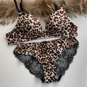 별난여우 센스걸 노와이어 호피 브라 팬티 여성속옷 세트 leopard set