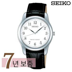 세이코seiko 스피릿 클래식 흰판 남자 손목 캐주얼 드레스 시계 SCXP033