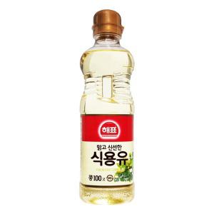 해표 맑고 신선한 콩 식용유 대두유 0.5L X 1개