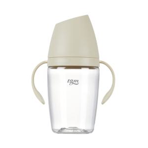 티지엠 트라이탄 빨대컵 라이스베이지, 240ml, 1개