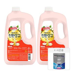 트리오 담은 발효식초 애플, 3L, 2개 + 증정(리큐 제트 트리플샷 체험팩 5입, 1개)