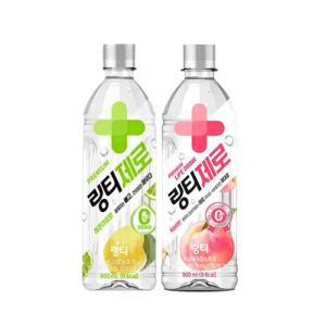 무료배송 링티제로 복숭아+레몬라임 500ml 총12개 박스안심