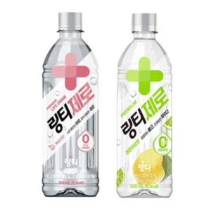 링티제로 복숭아 500ml 12입 + 링티 제로 레몬라임 500ml 12입 포션 이온음료 건강 마시는 비타민